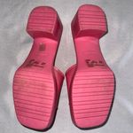 Coach  • Women's Scarlett Block Heel Signature Jelly Sandals Pink C8998 Size 9B Photo 5