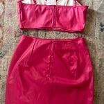 Blue Blush NWT Pink Faux Leather Skirt And Crop Barbie Halloween Costume  Photo 1