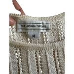 ST John Sport Textured Knit Sweater Vest Base Layer Scalloped Hem Sz M Preppy Size M Photo 3