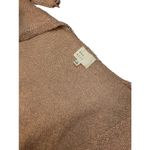 Dee Elly Metallic Shimmer Cropped Front Tie Bell Long Crochet Sleeve Rose Gold M Photo 11