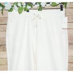 NWT Calia Cream Fleece Pull On Crop Pants Size XXL High Rise Raw Hem Straight Photo 1