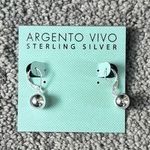 Argento Vivo Sterling Silver Earrings Minimalist Design Photo 0