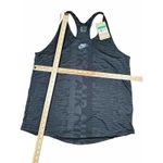 Nike NWT  Women's Running Mesh Racer Back Black Gray Tank Top Size XL‎ Photo 4