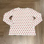 LAKE Red Heart Pajama Top White Size M Photo 2