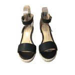 Talbots Espadrilles Womens 6.5 Used Black Leather Photo 11