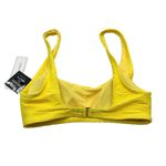 Salt & Cove Yellow Ribbed Bralette Bikini Swim Top S Photo 2