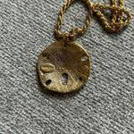 Park Lane  Necklace Sand Dollar Gold Tone 25” Photo 2