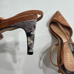 Joie  Tan Suede Slingback Heels Size 38 Photo 3