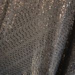 Slinky Brand  womens sequin asymmetrical tunic party top black 2X Photo 1