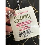 Sunny Hawaii NWT Hawaiian Abstract Floral Bamboo Handle Magnetic Close Tote Bag Black Photo 3