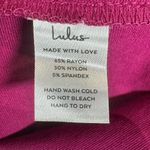 Lulus Magenta One-Shoulder Cutout Bodycon Mini Dress size small NWT Photo 9