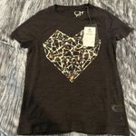 Chaser  Black T-Shirt with Abstract Heart Design Photo 0