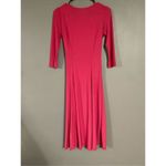 Kate & Mallory  Pink Long Sleeve Corset Waist Long Dress Size Small Photo 5