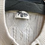 Show Me Your Mumu  Cream Lace Up front Cable Knit sweater S Photo 2