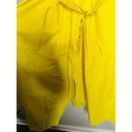 TOCCIN X RTR Bright Yellow Nylon Hourglass Sleeveless Twist Front Dress Size 10 Photo 5