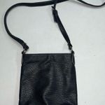 Nine West Crossbody Purse Bag Black Faux Leather Pebbled Womens Ladies Photo 8