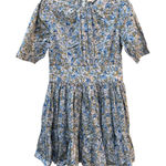 By Timo Poplin Mini Dress Blossoms Size Medium Floral Photo 0