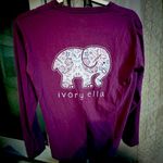 Ivory Ella  Long Sleeve Shirt size Small women’s purple Photo 0