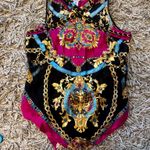 Cache Silk Halter Chain Top Sz L Photo 4