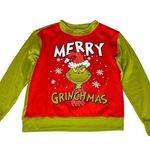 Dr. Seuss  The Grinch Merry Grinchmas Ugly Christmas Pullover Sweatshirt Size M Photo 0