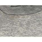 Abercrombie & Fitch Heather Gray Grey Cotton Crew Neck Long Sleeve Bodysuit Sz M Photo 4
