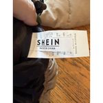 SheIn  Jacket Womens Large Beige Puffer Coat Zip Front Quilted Cropped Hem Warm Photo 4