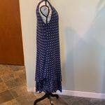 CHARLIE B Navy Blue Polka Dot Gauzy Cotton Sleeveless Dress Sundress Women’s XL Photo 2