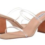 Steve Madden  Women's Heeled Sandal Clear Straps Size 7.5 Photo 0