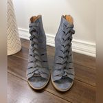 Qupid  Gray Heeled Boots size 7.5 Photo 1