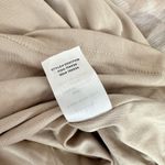 Lulus Happily Sweet Beige Floral Mock Neck Backless Midi Dress Cocktail S NWT Tan Photo 7