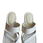 J. McLaughlin  - White Shay Leather Slide Sandals Sz 10 Photo 3
