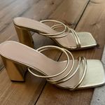 Womens Gold Heels Size 10 Photo 0