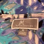 JM Collection  top in pretty shades of blue. P2P 23.5” length 27.5”, SIZE XL Photo 3
