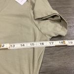 Bobi  Olive Midi Dress side scrunchie NWT short sleeve Photo 4