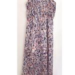 Jack by BB Dakota Printed High Low Midi Dress White Purple Pink Abstract Geo S Photo 11