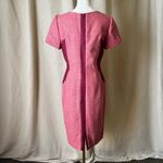 Boden British Tweed by Moon Pink Wool Herringbone Dress UK12R / US8R Size 8 Photo 4