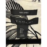 Tahari  Linen Palm Leaf Print Shirt Dress Small NEW Photo 2