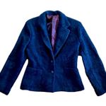 Saint Tropez West Carole Little Saint-Tropez West Vintage Blue Wool Blazer Womens Small Photo 0