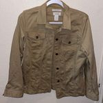 Vintage Denim Jean jacket • denim jacket • stretch • dress jacket tan jeans Size M Photo 0