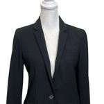 J.Crew  Regent One Button Blazer Women’s Size 0 Black Stretch Workwear Photo 4