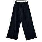 Habitat Medium Pull-On Bubble Gauze Pants Straight Wide High Rise Pockets Black Photo 1