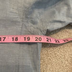 Banana Republic  Women Linen Blue Small Popover Tunic Top Long‎ Sleeve Pleated Photo 6