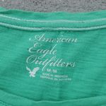 American Eagle Feeling Lucky Tonight Y2K Shirt Sleeve Graphic Tee Photo 2