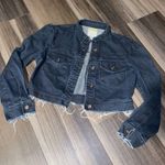 Charlotte Russe  Dark Blue Cropped Denim Jacket Photo 0