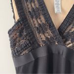 Vintage Y2K Max Studio Elegant Black Lace Bodice Dress Mini v Photo 5