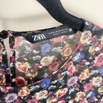 ZARA  Floral Babydoll Dress Lined Size Medium Photo 9