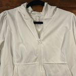Free People Movement  White Cropped Zip-Up Hoodie, Medium NWOT Photo 4