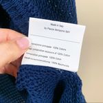 Piazza Sempione  Navy Knit Short Sleeve Cardigan Photo 3