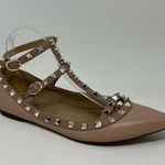 Kaitlyn Pan Studded Flats Size 9.5 Pink Photo 1