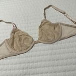 Victoria's Secret Victoria’s Secret 34D Unlined Demi Underwire Bra Nude Lace With Pink Accent Photo 5